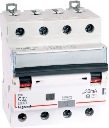 Legrand 411189 АВДТ DX3 4П C32А 30MA-AC