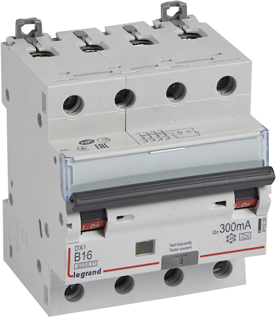Legrand 411229 АВДТ DX3 B16A 4П 300mA-A