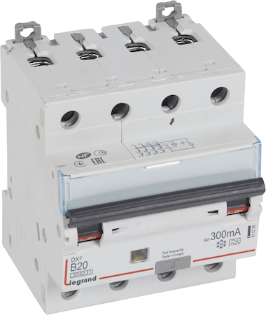 Legrand 411230 АВДТ DX3 B20A 4П 300mA-A