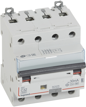 Legrand 411247 АВДТ DX3 4П C32А 30MA-F