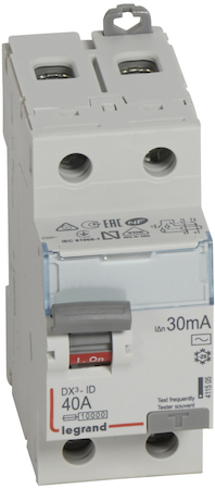 Legrand 411505 ВДТ DX3 2П 40А 30мА-AC