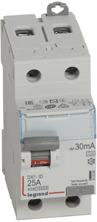 Legrand 411554 ВДТ DX3 2П 25А 30мА-A