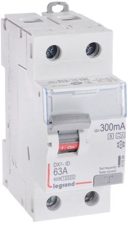 Legrand 411584 ВДТ DX3 2П 63А 300мА-A-S