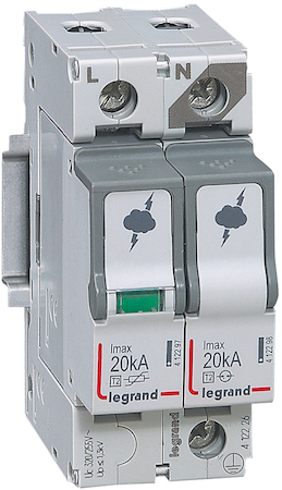 Legrand 412226 УЗИП T2 20KA 1P+N