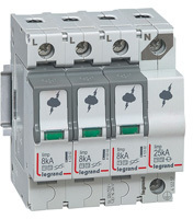 Legrand 412257 УЗИП T1+T2 8KA 3P+N