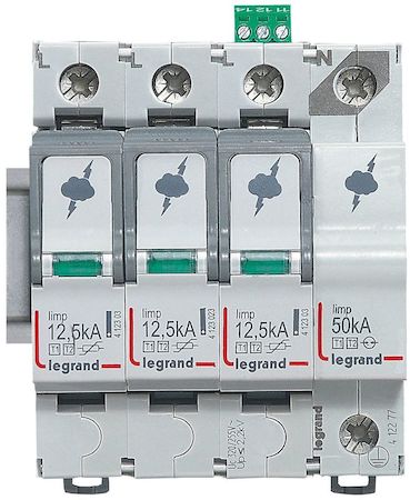 Legrand 412277 УЗИП T1+T2 12,5KA 3P+N сигн к