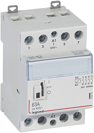 Legrand 412519 CX3 Кон.24V 4НО 63А с руч.уп.
