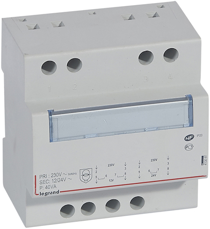 Legrand 413097 CX3Трансформатор безоп-ти 230В/8-24В 40Ватт