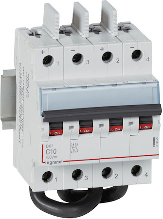 Legrand 414426 Авт.вкл.DX3 2П В10А DC 800В 4м