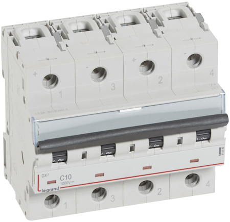 Legrand 414446 Авт.выкл.DX3 2П В10A DC 1000В