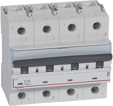 Legrand 414448 Авт.выкл.DX3 2П В16A DC 1000В