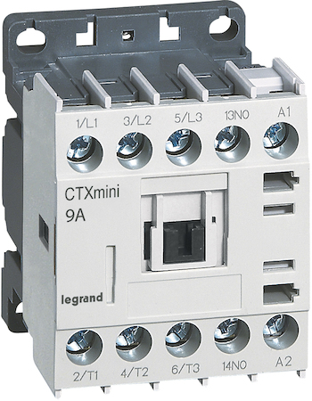 Legrand 417029 Конт.CTX3 3P 9A 1но ~415V мини