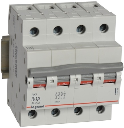 Legrand 419419 Rx3 Выкл-Разъединитель 80а 4п