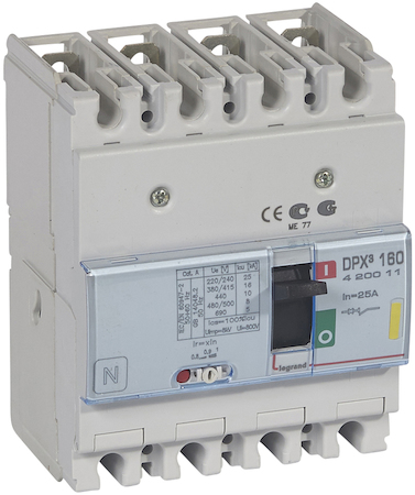 Legrand 420011 АВТ.ВЫКЛ.DPX³ 160 4P 25А 16kA