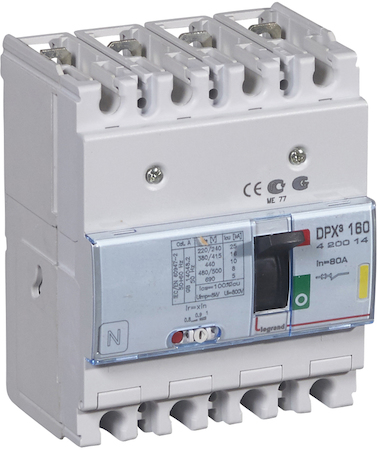 Legrand 420014 АВТ.ВЫКЛ.DPX³ 160 4P 80А 16kA