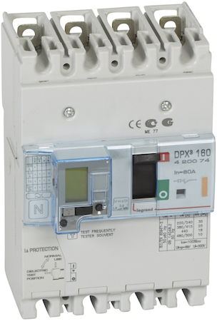Legrand 420074 ДИФ.АВТ.DPX³ 160 4P 80А 25kAЭ