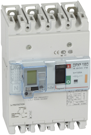 Legrand 420076 ДИФ.АВТ.DPX³ 160 4P 125А 25kAЭ