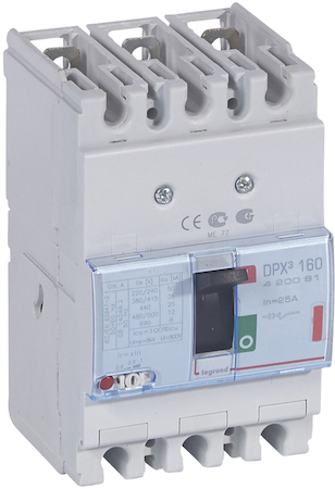 Legrand 420081 АВТ.ВЫКЛ.DPX³ 160 3P 25А 36kA