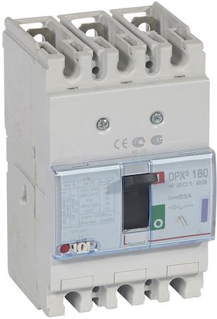 Legrand 420123 АВТ.ВЫКЛ.DPX³ 160 3P 63А 50kA