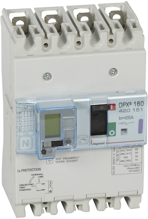 Legrand 420151 ДИФ.АВТ.DPX³ 160 4P 25А 50kAЭ