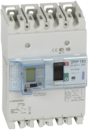 Legrand 420155 ДИФ.АВТ.DPX³ 160 4P 100А 50kAЭ