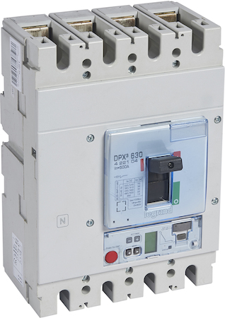 Legrand 422104 А/ВЫК.DPX3 630 4P 500А 36kA/эл.расц.S2/изм.блок