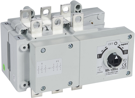 Legrand 431102 Рубильник реверсивный S5000F 100A 3П