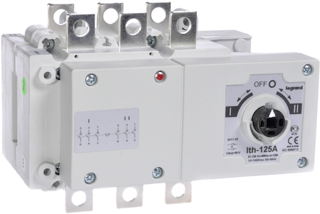 Legrand 431103 Рубильник реверсивный S5000F 125A 3П