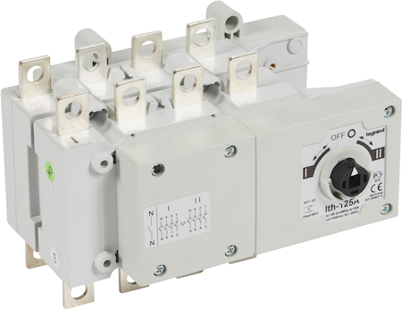 Legrand 431123 Рубильник реверсивный S5000F 125A 3П+Н