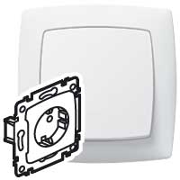 Legrand 774021 Розетка 2К+З шт БЕЛ SUNO