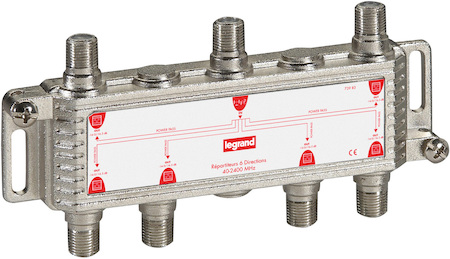 Legrand 073983 Делитель 6вых. затух.12дБ