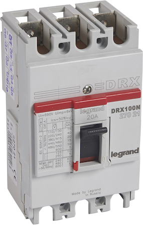 Legrand 027021 DRX125 MT 20A 3П 20KA