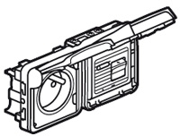 Legrand 069567 Plexo Роз. с диффвыкл сер 30Ма