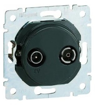 775969 Legrand PRO 21 Мех Розетка TV-FM оконечная 862MHZ 10 dB