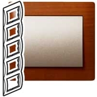 Legrand 771979 Рамка 5п вер Ch.Wood GL