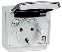 Legrand 091641 Розетка Plexo  2p+E Нем.Стд.