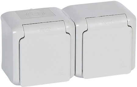 Legrand 782353 Розетка 2X2К+З шт IP44 СЕР