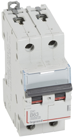 Legrand 407515 Авт.выкл.DX3 2П B63A 6000/10kA