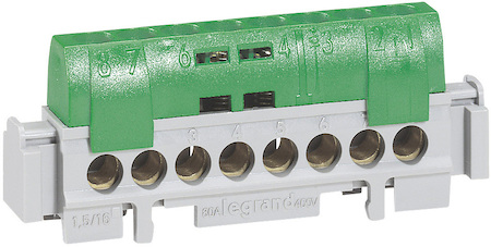 Legrand 004852 Клеммник черный 8х1.5-16мм2