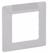 Legrand 672506 Рамка 1п д/марк БЕЛ ETIKA