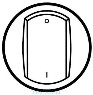 Legrand 064918 Клавиша Графит Выкл двухполюсн