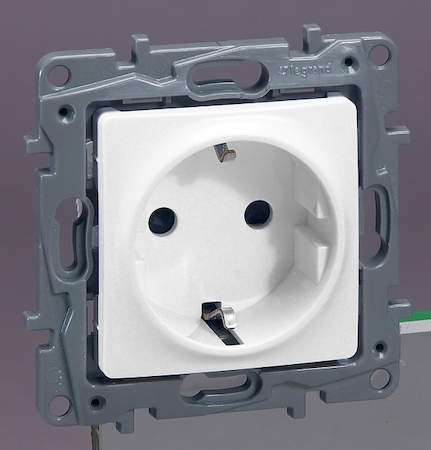 Legrand 664531 Розетка 2к+З Авт Шт Бел Etika