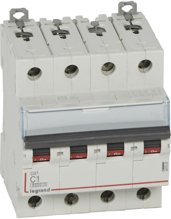 Legrand 407920 Авт.выкл.DX3 4П С1A 6000/10kA