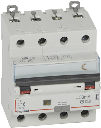 Legrand 411234 АВДТ DX3 4П C16А 30MA-A