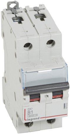 Legrand 407502 Авт.выкл.DX3 2П B1A 6000/10kA