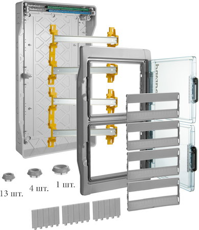Legrand 601988 Щиток Ip65; 4x18 Мод. с N+Pe