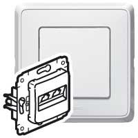 Legrand 773644 Выключатель+выкл.2кл.+роз.2К+З БЕЛ CAR