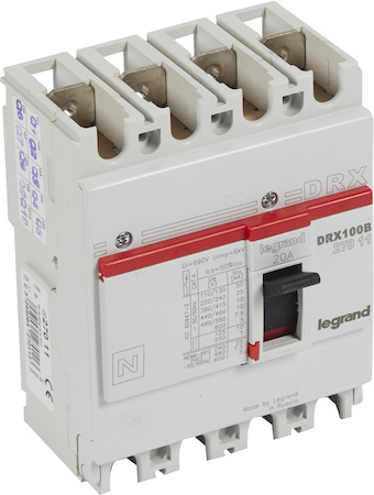 Legrand 027011 DRX125 MT 20A 4П 10KA