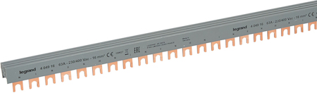 Legrand 404916 ГРЕБЕНКА РАСПРЕДЕЛ. T/2П 56МОД.16MM2 ВИЛКА