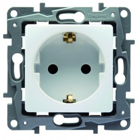 Legrand 664530 Розетка 2К+З шт.винт слк ETIKA